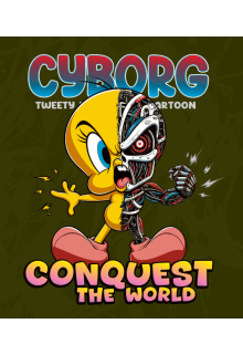 Cyborg Piolín Vector 